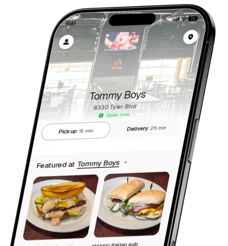 Tommy Boys app preview